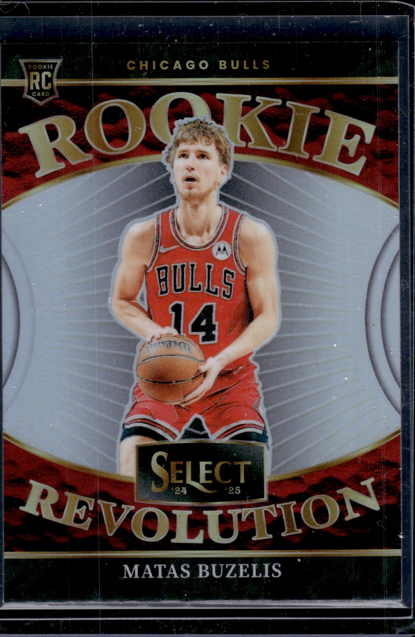 2024-25 Panini Select #13 Matas Buzelis Rookie Revolution Silver Prizms