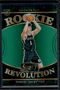 2024-25 Panini Select #19 Yongxi "Jacky" Cui Rookie Revolution Green Prizms