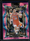 2024-25 Panini Select #82 Jared McCain Pink Cracked Ice Prizm #/99