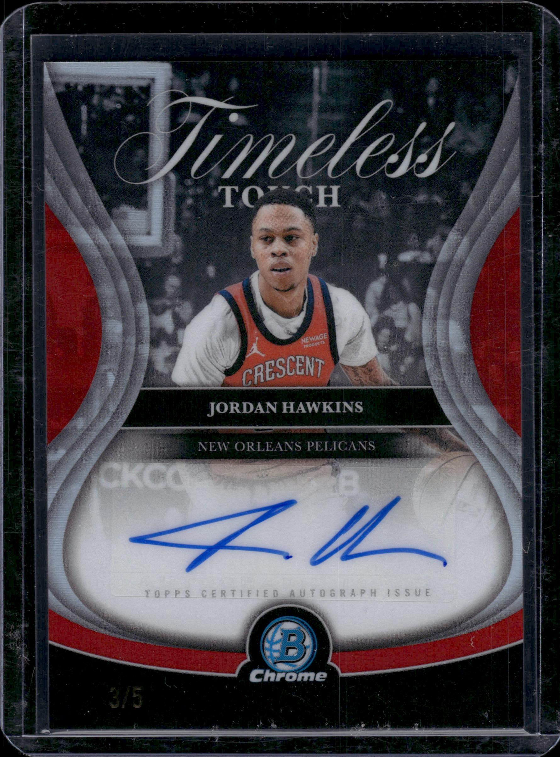 Bowman #TTA-JH Jordan Hawkins Timeless Touch Signatures #/5