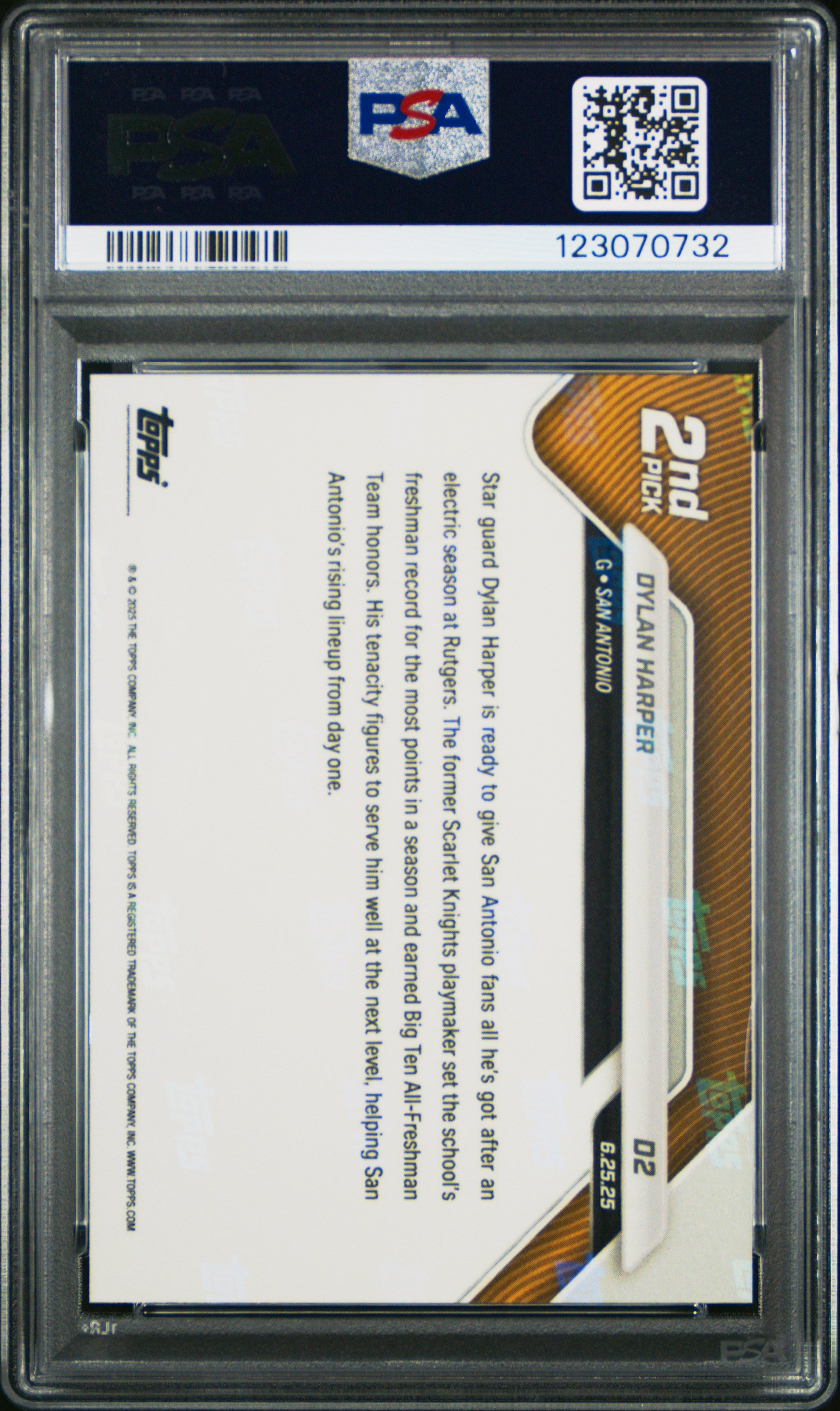 2025-26 Topps Now #D2 Dylan Harper PSA 10