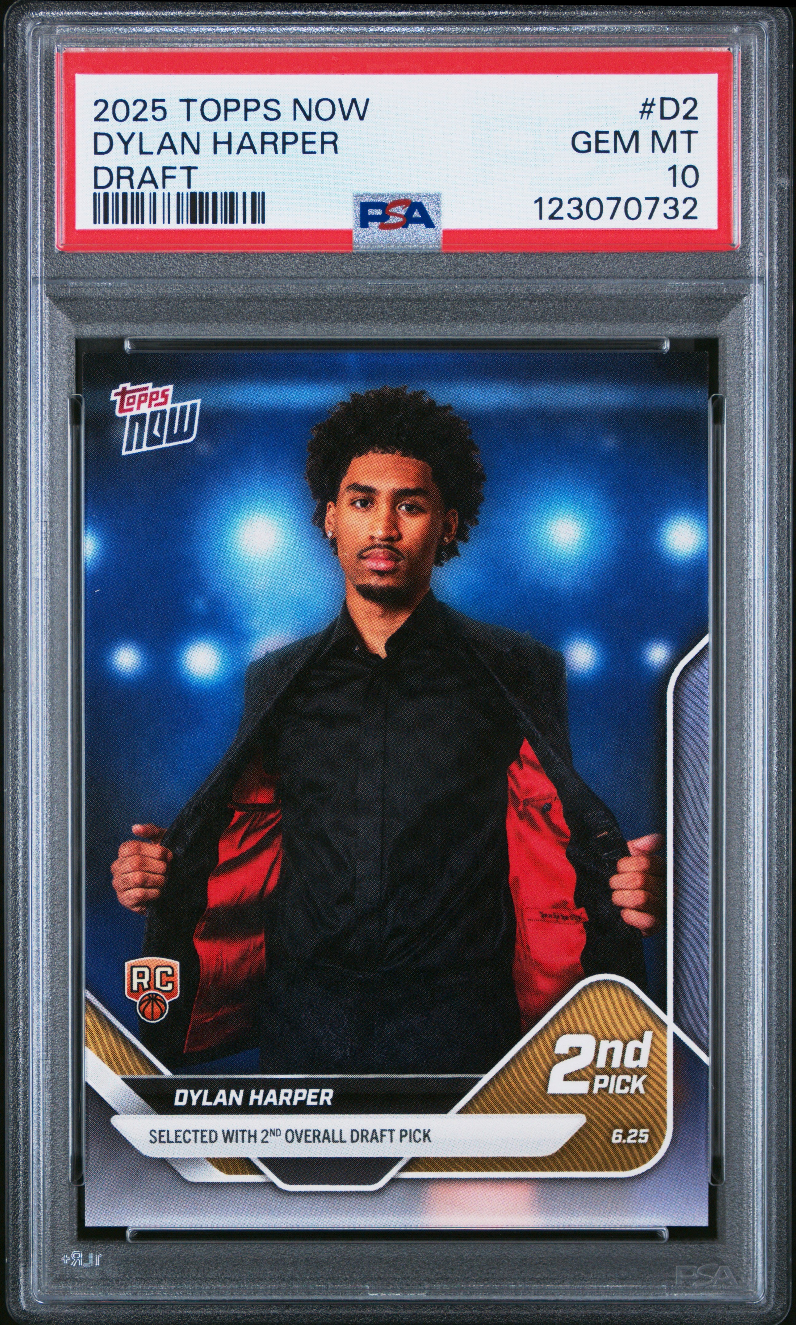 2025-26 Topps Now #D2 Dylan Harper PSA 10