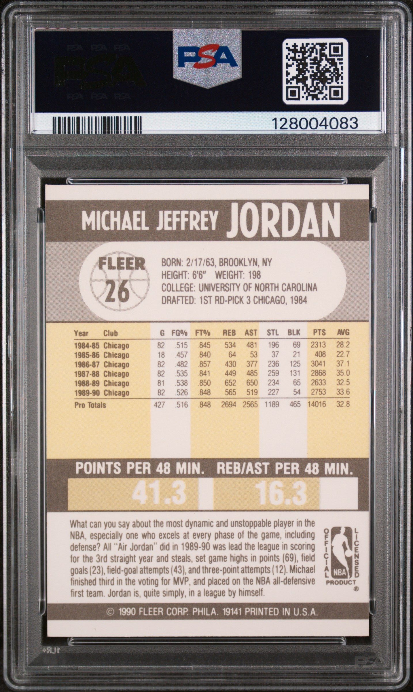 1990-91 Fleer #26 Michael Jordan PSA 9
