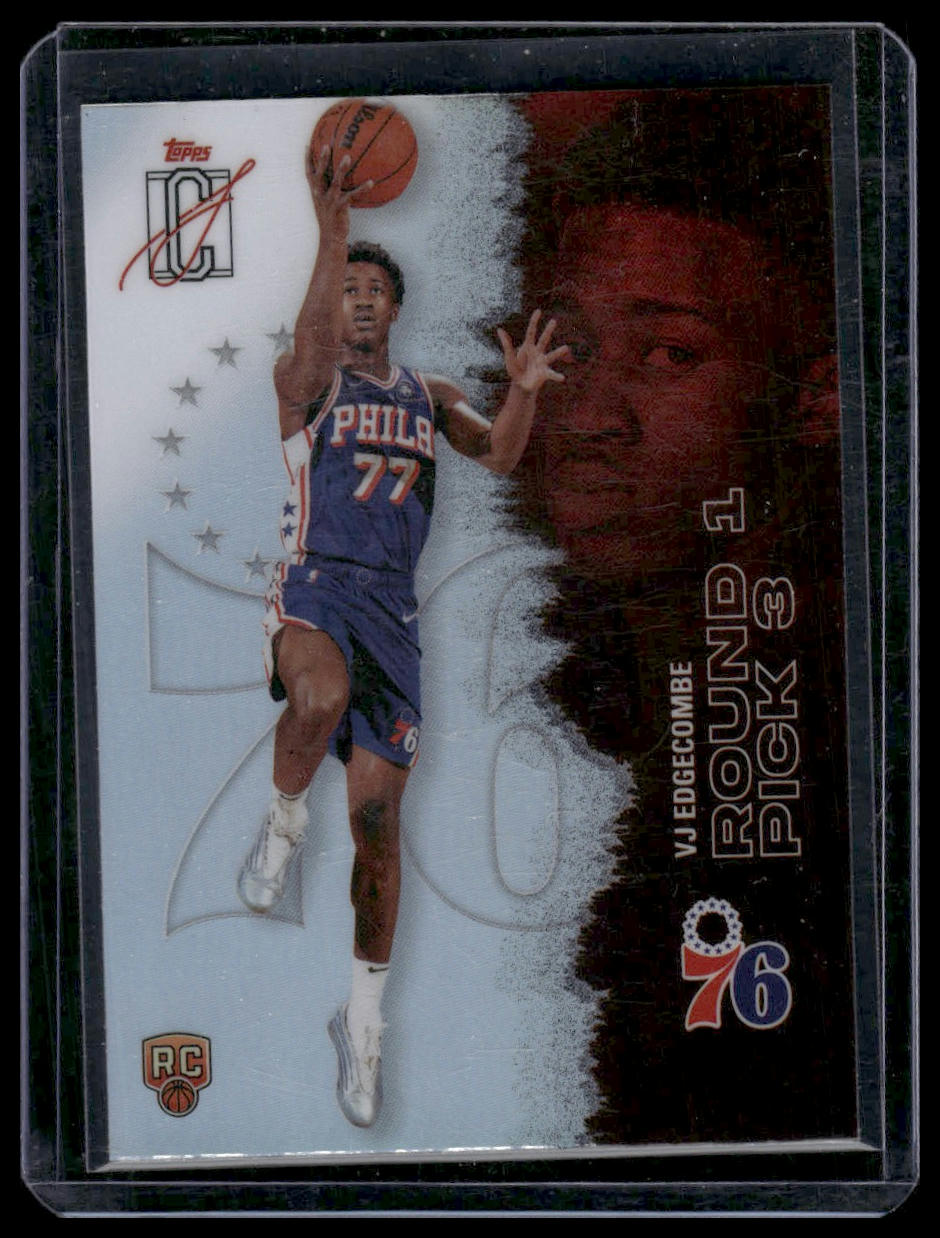 2025-26 Topps Signature Class #130 VJ Edgecombe Chrome Refractors