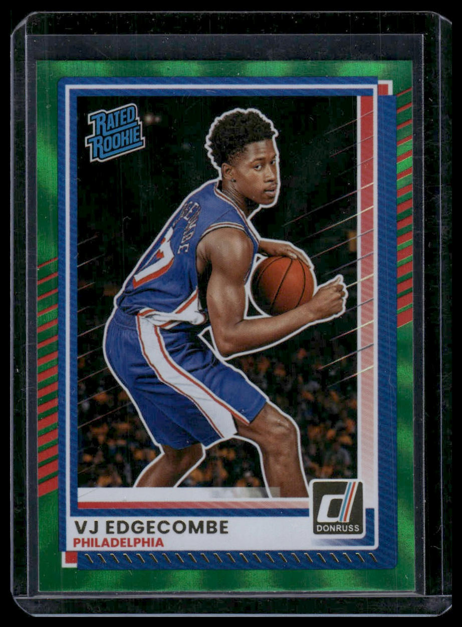 2025-26 Donruss #1 VJ Edgecombe Holo Green Laser