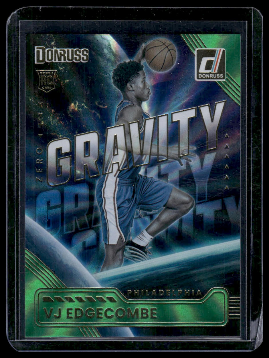 2025-26 Donruss #4 VJ Edgecombe Zero Gravity Holo Green Laser