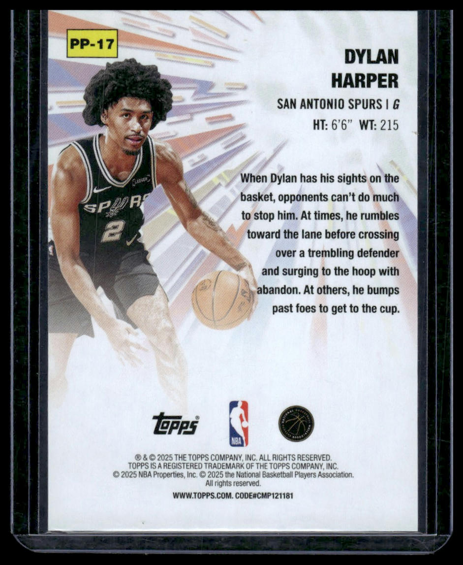 2025-26 Topps #PP-17 Dylan Harper Power Players