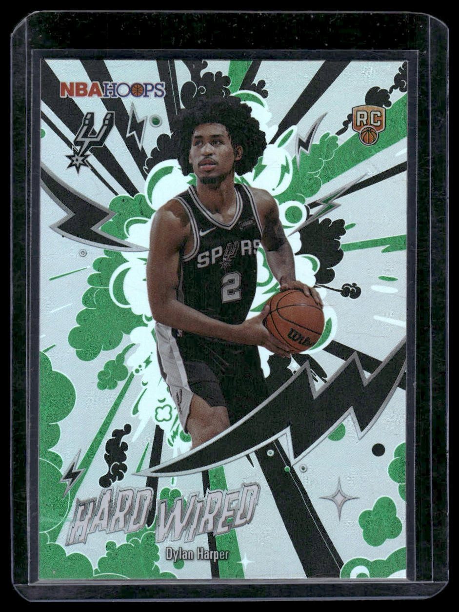 2025-26 Hoops #HW-22 Dylan Harper Hard Wired Green Hoops